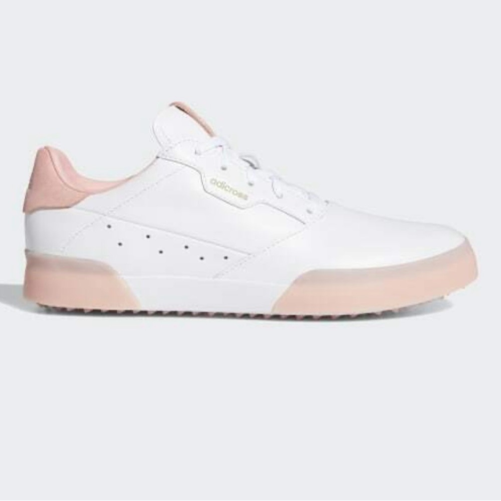 Adidas Pink and White Sneakers